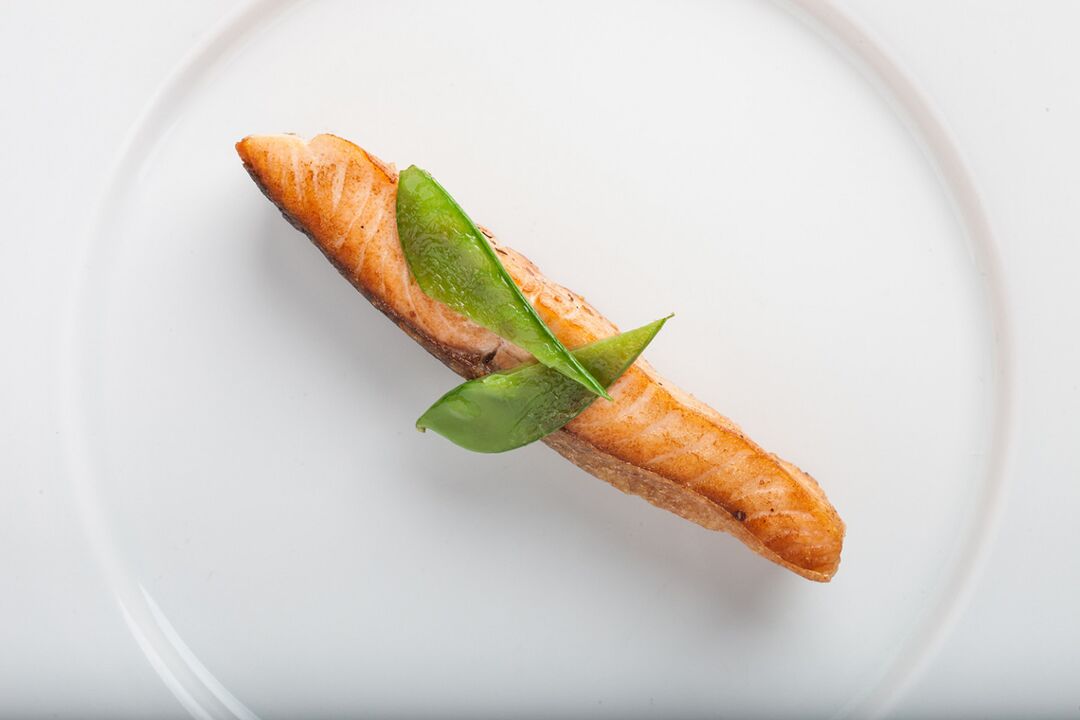 Poisson blanc au four au menu diététique « Préféré »